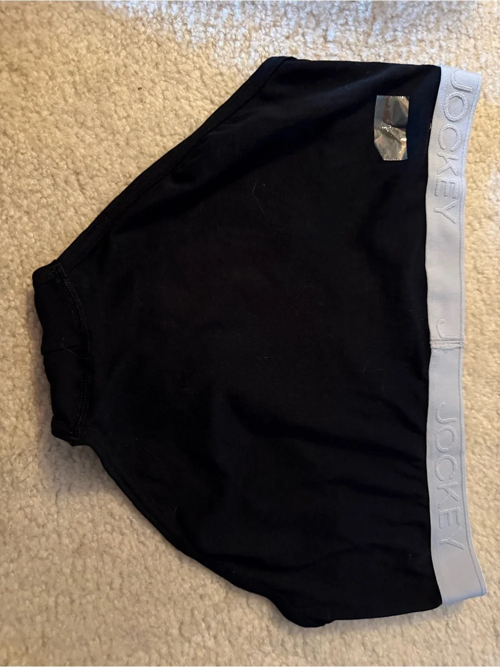 Jockey Men’s Black Briefs with Light Gray Waistband large NWOT